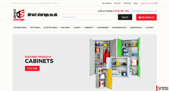 Desktop Screenshot of direct-storage.co.uk